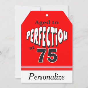 Aged to Perfection at 75 - 75th Birthday Card