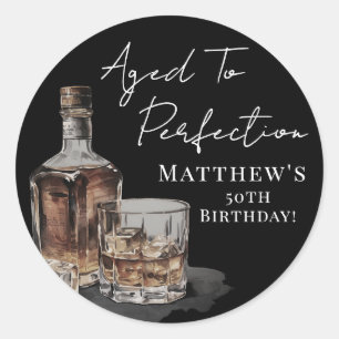 Aged To Perfection Birthday Classic Round Sticker