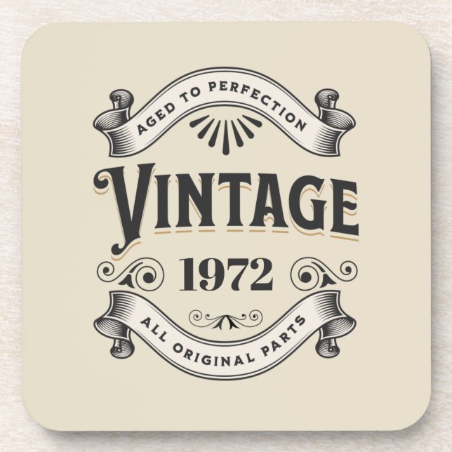 Aged to Perfection Birthday Coaster (Front)
