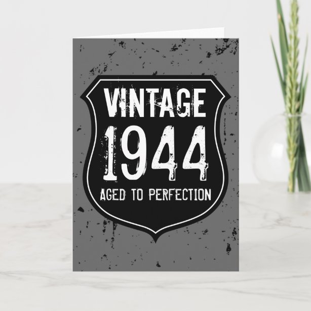 Vintage 1944 Birthday Cards | Zazzle UK