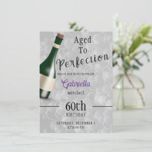 Aged to Perfection Birthday Invitation