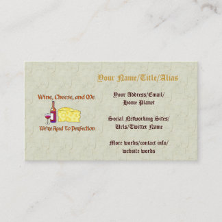 Aged To Perfection Business Card