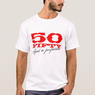 Aged to perfection! Cool t shirt for 50th Birthday