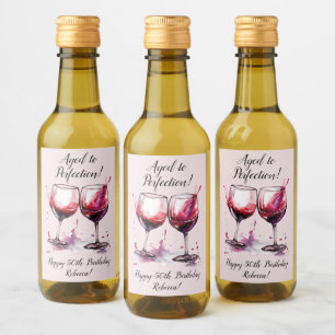 Aged to Perfection Customisable Wine Birthday Wine Label