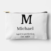 Aged to perfection est. 19XX monogram name letter 