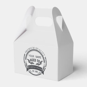 Aged to Perfection  Favour Box