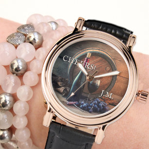 Aged to Perfection Fine Wine Cheers Watch