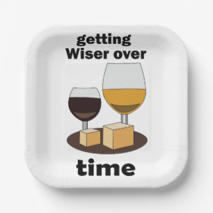 Aged To Perfection Getting Wiser Over Time Party Paper Plate