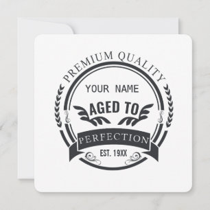 Aged to Perfection Holiday Card