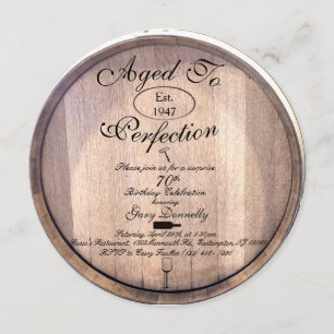 Aged to Perfection Invitation