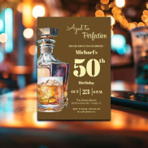 Aged to Perfection Men 50th Whiskey Birthday 