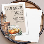 Aged To Perfection Men's 40th Birthday Party Invitation<br><div class="desc">Aged to perfection: Celebrate forty years with this sophisticated whiskey-themed 40th birthday invitation. Featuring a bold watercolor whiskey bottle and glass on the right side, this design adds a modern flair to a classic theme. "Aged to Perfection" appears at the top in elegant serif fonts, setting a refined tone. The...</div>