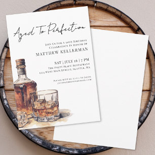 Aged To Perfection Men's 50th Birthday Party Invitation