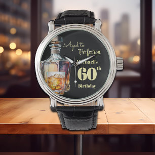 Aged to Perfection Men's 60th Whiskey Birthday Watch