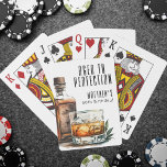 Aged To Perfection Men's Birthday Whiskey Playing Cards<br><div class="desc">Aged To Perfection 50th Birthday Poker Cards. Celebrate a milestone in style with these custom poker cards featuring the same sophisticated design printed on the back of each card. The front of the cards remains standard for gameplay, while the backs showcase the personalized artwork. The design highlights “Aged To Perfection”...</div>