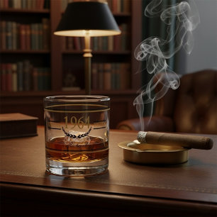 Aged To Perfection Personalised Birthday  Whiskey Glass
