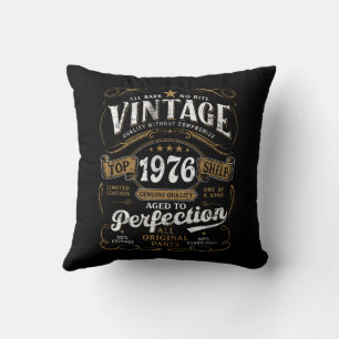 Aged To Perfection Vintage 1976 Birthday 50th Cushion