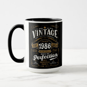 Aged To Perfection Vintage 1986 Birthday 40th   Mug