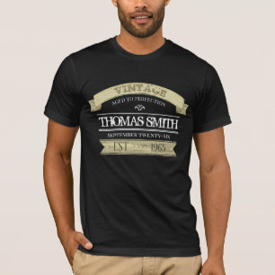 Aged to Perfection Vintage Birthday  Awesome T-Shirt