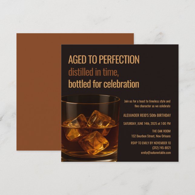 Aged to Perfection | Whisky Birthday (Front/Back)