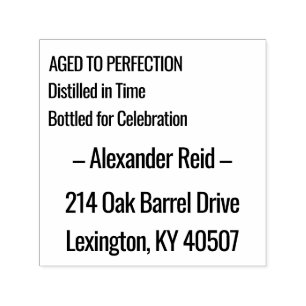 Aged to Perfection   Whisky Birthday Self-inking Stamp