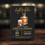 Aged to Perfection Whisky Cigar 21st Birthday Invitation<br><div class="desc">Raise a glass to celebrate in style with this Adult Whiskey Bourbon Birthday Party Invitation. Featuring a rustic yet sophisticated design inspired by classic whiskey labels, this invitation is perfect for enthusiasts of fine spirits. With bold typography and rich, earthy tones, it sets the mood for a night of toasts,...</div>