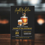 Aged to Perfection Whisky Cigar 70th Birthday  Invitation<br><div class="desc">Raise a glass to celebrate in style with this Adult Whiskey Bourbon Birthday Party Invitation. Featuring a rustic yet sophisticated design inspired by classic whiskey labels, this invitation is perfect for enthusiasts of fine spirits. With bold typography and rich, earthy tones, it sets the mood for a night of toasts,...</div>