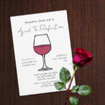 Aged To Perfection Wine 40th Birthday Invitation<br><div class="desc">Aged to perfection: wine themed adult milestone birthday</div>