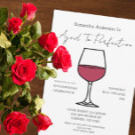 Aged To Perfection Wine 50th Birthday Invitation<br><div class="desc">Aged to perfection: wine themed adult milestone birthday</div>