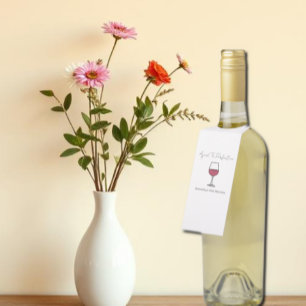 Aged To Perfection Wine 60th Birthday Bottle Tag