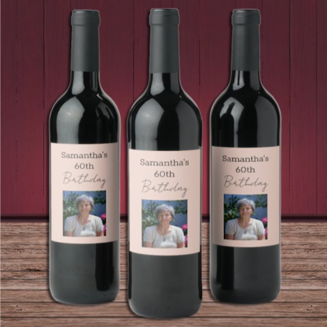 Aged To Perfection Wine 60th Birthday Label (Creator Uploaded)