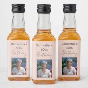 Aged To Perfection Wine 60th Birthday Liquor Bottle Label