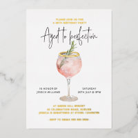 Aged to Perfection Wine Theme Real Gold