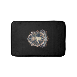 Aged To Purrfection Cat Birthday Age Vintage Vecto Bath Mat