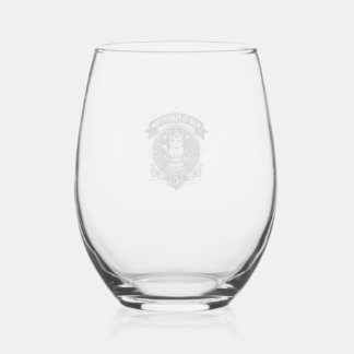 Aged To Purrfection Cat Birthday Age Vintage Vecto Stemless Wine Glass