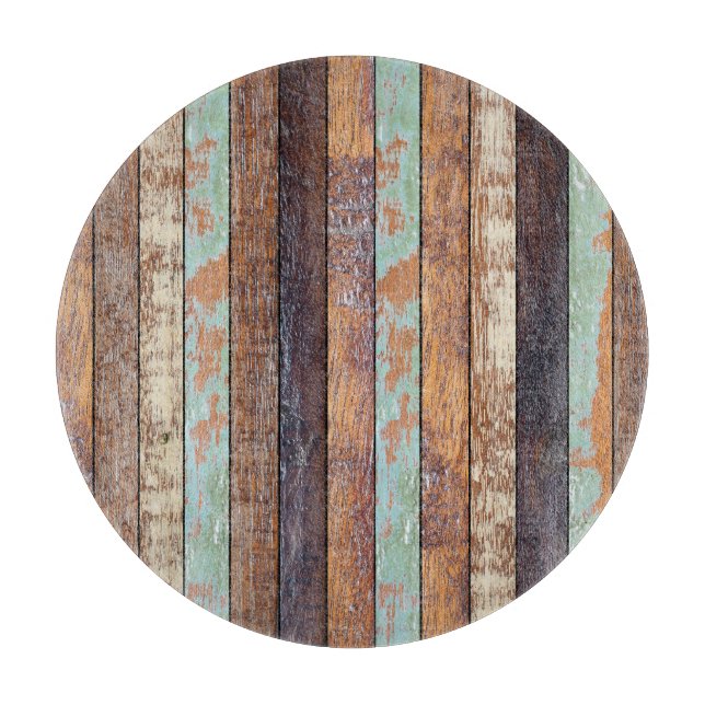 Aged Vertical Wooden Background Texture Cutting Board (Front)