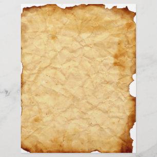 Aged Vintage Crumpled Letterhead