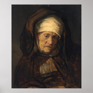 Aged Woman  - Rembrandt Fine Art Poster
