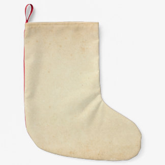 Aged Yellowed Paper Texture Small Christmas Stocking