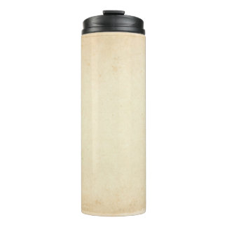 Aged Yellowed Paper Texture Thermal Tumbler