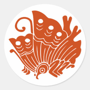 Ageha cho, Japan Classic Round Sticker