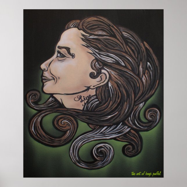 Ageless Beauty Poster by Benji Paffel (Front)