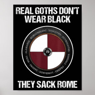 Agema Apparel Uni-adults Medieval History , Black, Poster