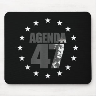Agenda 47 Patriotic Trump Re-Election Campaign Des Mouse Mat