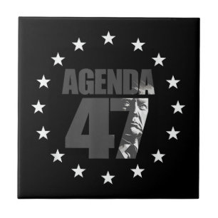 Agenda 47 Patriotic Trump Re-Election Campaign Des Tile