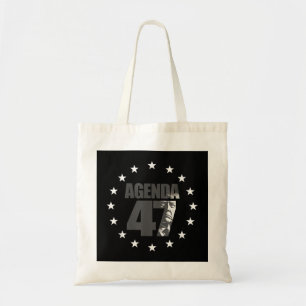 Agenda 47 Patriotic Trump Re-Election Campaign Des Tote Bag