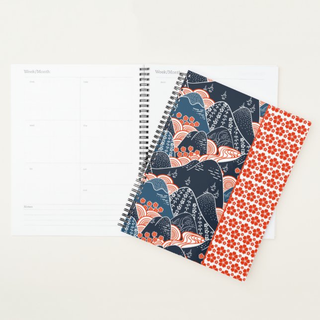 Agenda Motif Japanese Mountain Fleur Sakura (Display)