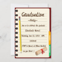 Agenda Notebook Binder Graduation Photo Party