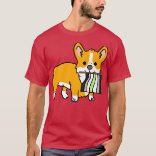 Agender Corgi Agender Pride Flag14 T-Shirt