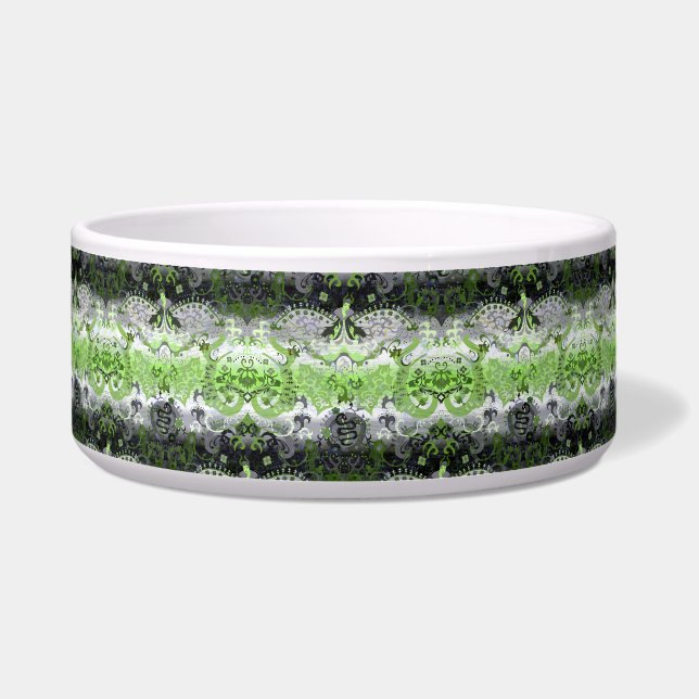 Agender Dragon Damask - Agender Pride Flag Colours (Front)